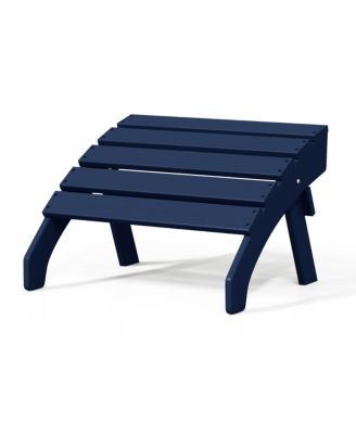 Outdoor Patio HDPE Adirondack Ottoman Footrest