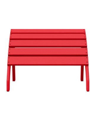 Outdoor Patio HDPE Adirondack Ottoman Footrest