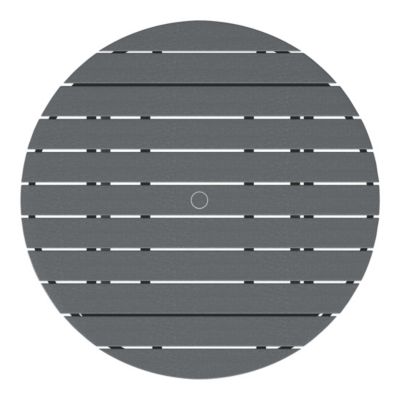 Kids 5-Piece HDPE Outdoor Patio Round Dining Table and Chairs Set