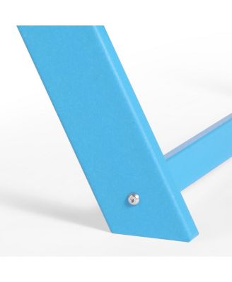 Outdoor Patio Kids HDPE Plastic Picnic Bench Table