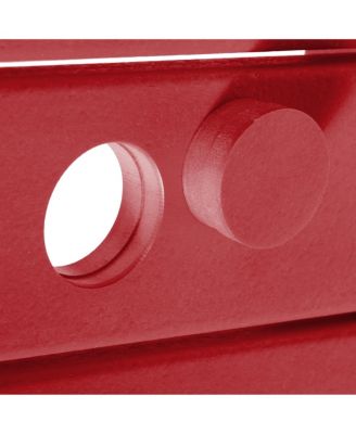 5-Piece HDPE Outdoor Square Patio Dining Table and Chairs Set