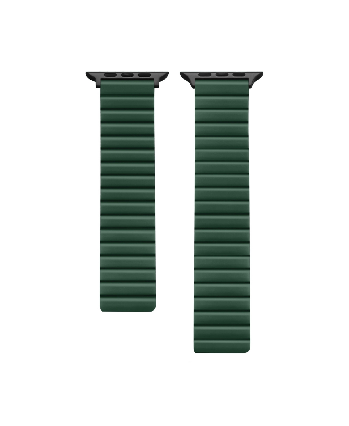 Posh Tech Magnetic Silicone Band For Apple Watch, Fits All Apple Watch Models In Dark Green