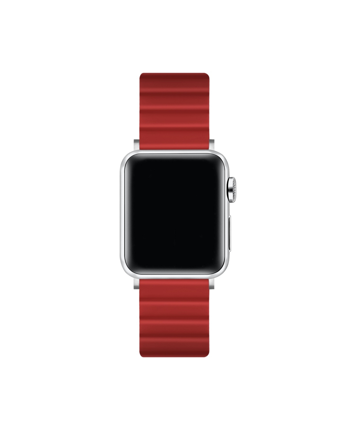 Posh Tech Magnetic Silicone Band For Apple Watch, Fits All Apple Watch Models In Red