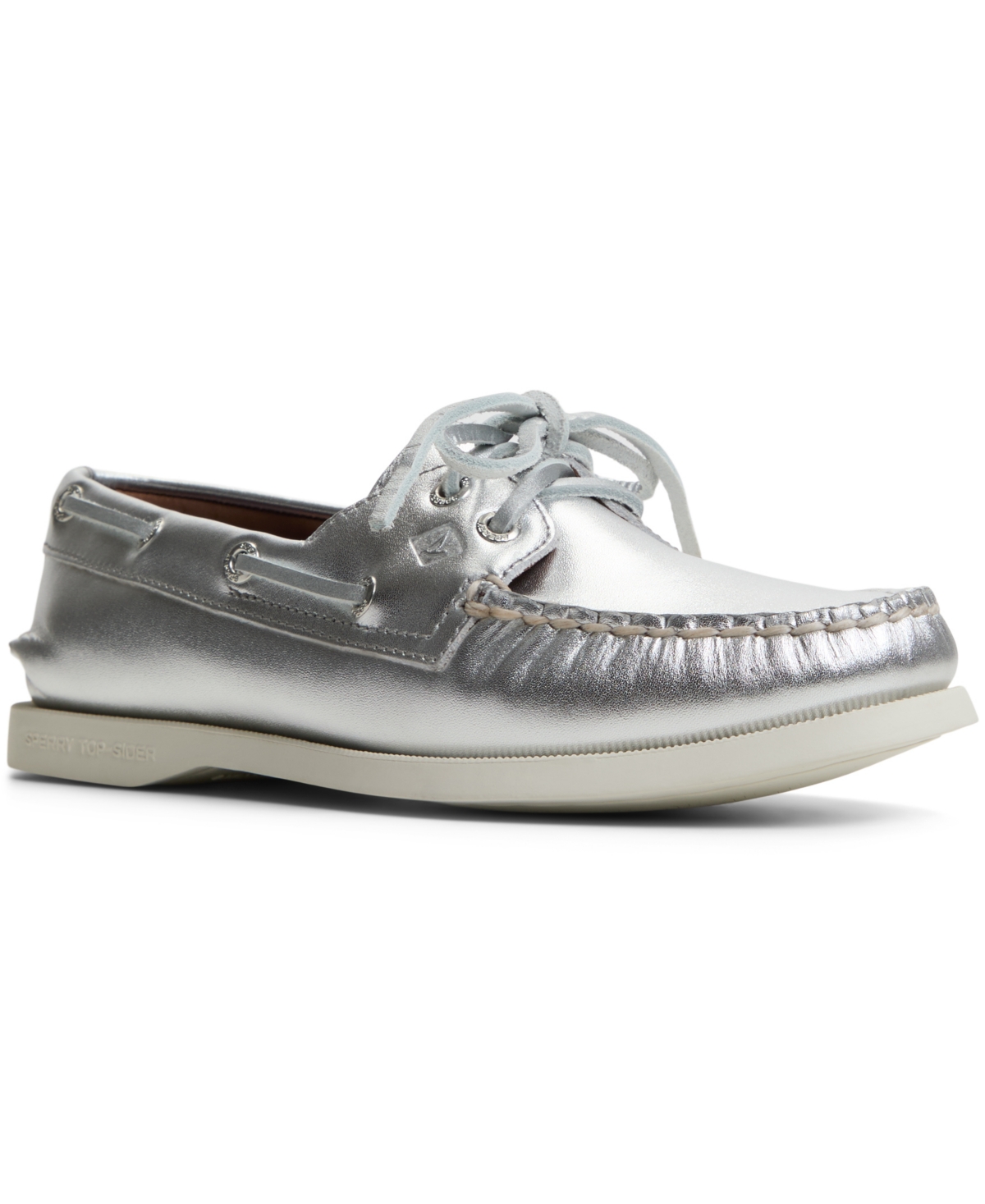 Sperry Authentic Original Two-eye Boat Shoe In Silver