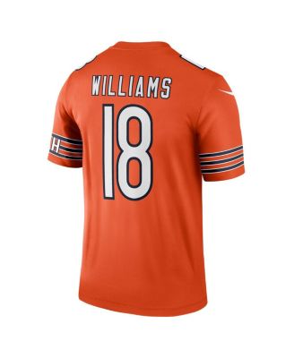 Men's Caleb Williams Orange Chicago Bears Alternate Legend Player Performance Top