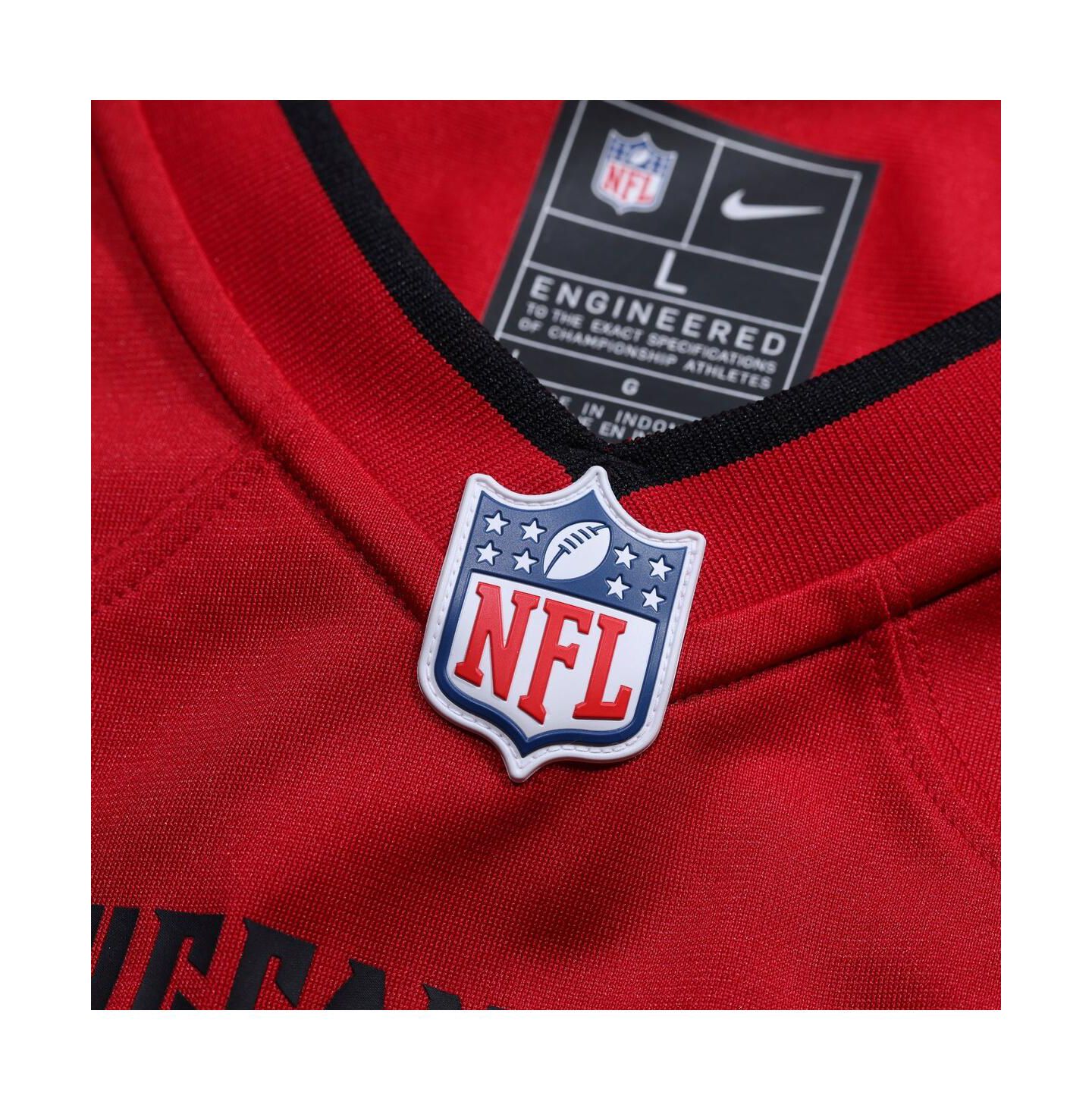 Мужское игровое джерси Nike Bucky Irving Tampa Bay Buccaneers, Red — фото 5
