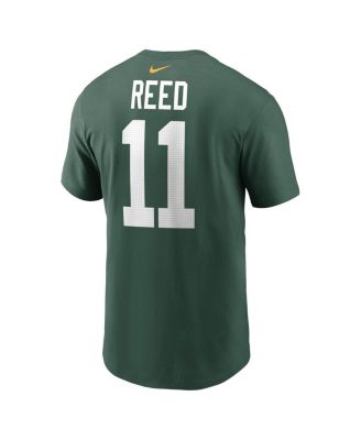 Men's Jayden Reed Green Green Bay Packers Name Number T-Shirt