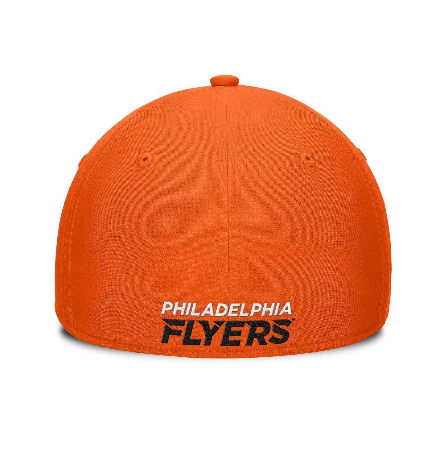 Мужская кепка Fanatics Orange Philadelphia Flyers Core Primary Logo Flex Hat — фото 2