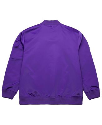 Men's Purple Sacramento Kings Hardwood Classics Nights Team Leader Satin Full-Zip Jacket