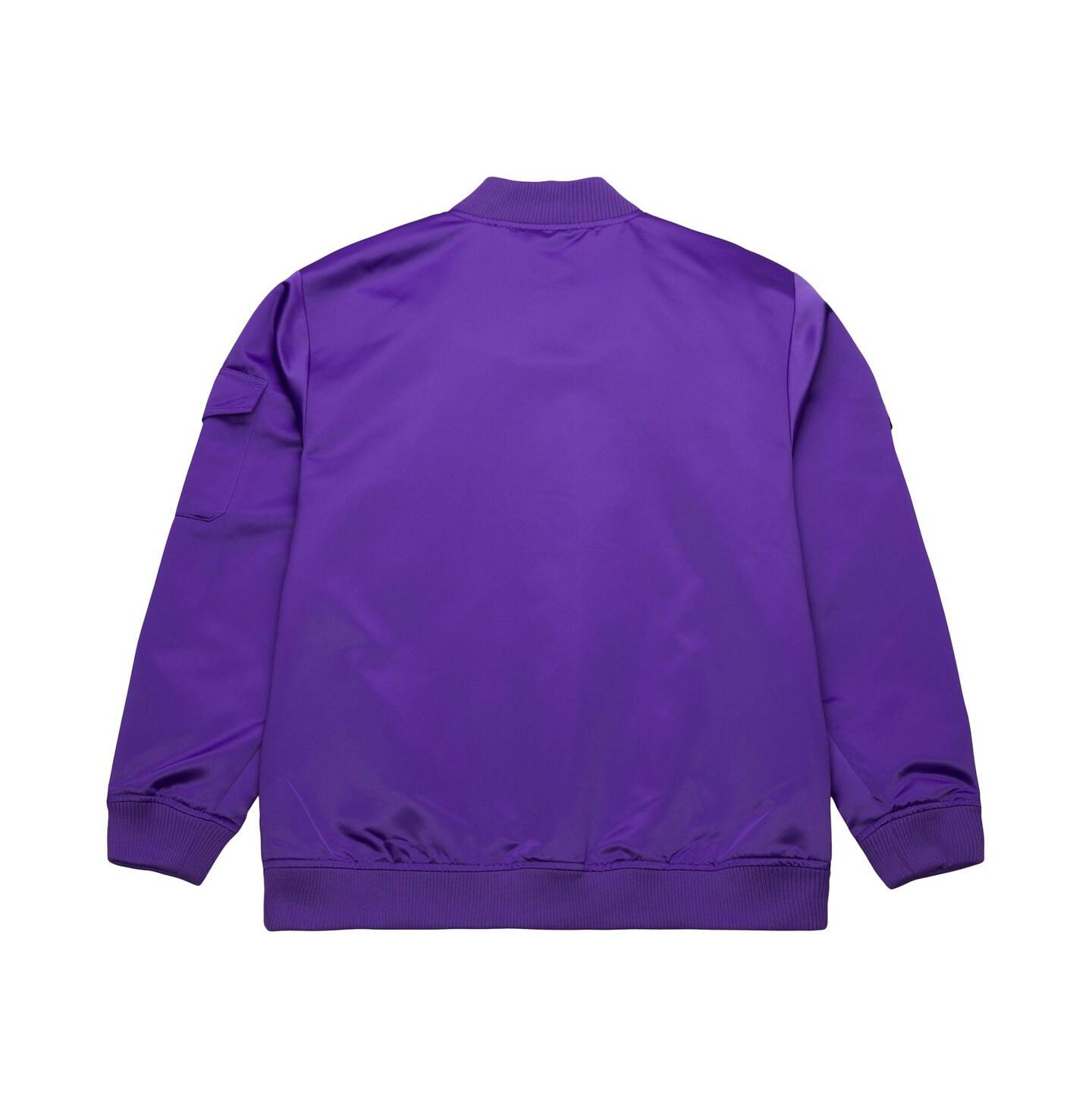 Мужская куртка Mitchell & Ness Purple Sacramento Kings Hardwood Classics Nights Team Leader Satin Full-Zip — фото 2
