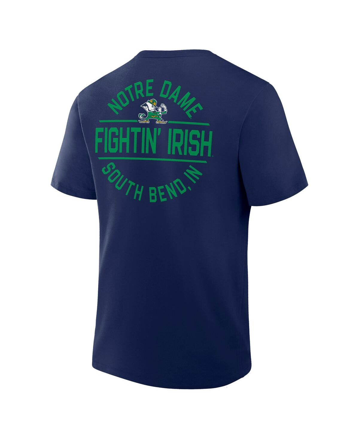 Fanatics Men's Navy Notre Dame Fighting Irish Fastbreak T-shirt In Navy