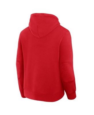 Men's Red Detroit Red Wings Decades Collection Tradition Fleece Pullover Hoodie