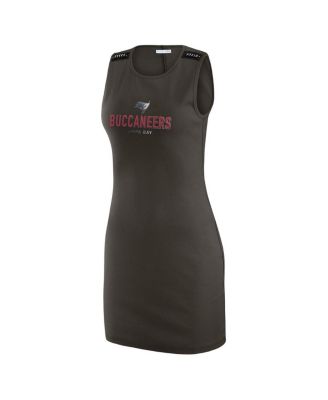 x Gracie Hunt Women's Pewter Tampa Bay Buccaneers Ribbed Tank Dress