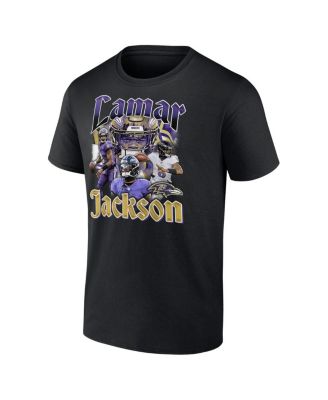 Men's Lamar Jackson Black Baltimore Ravens Notorious Player Graphic T-Shirt