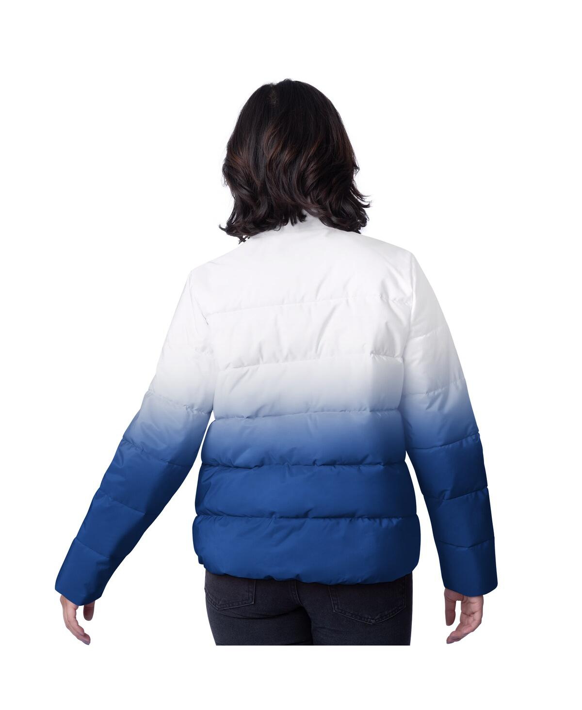 G-iii 4her By Carl Banks Women's Royal Buffalo Bills Overtime Ombre Full-zip Puffer Jacket In Royal