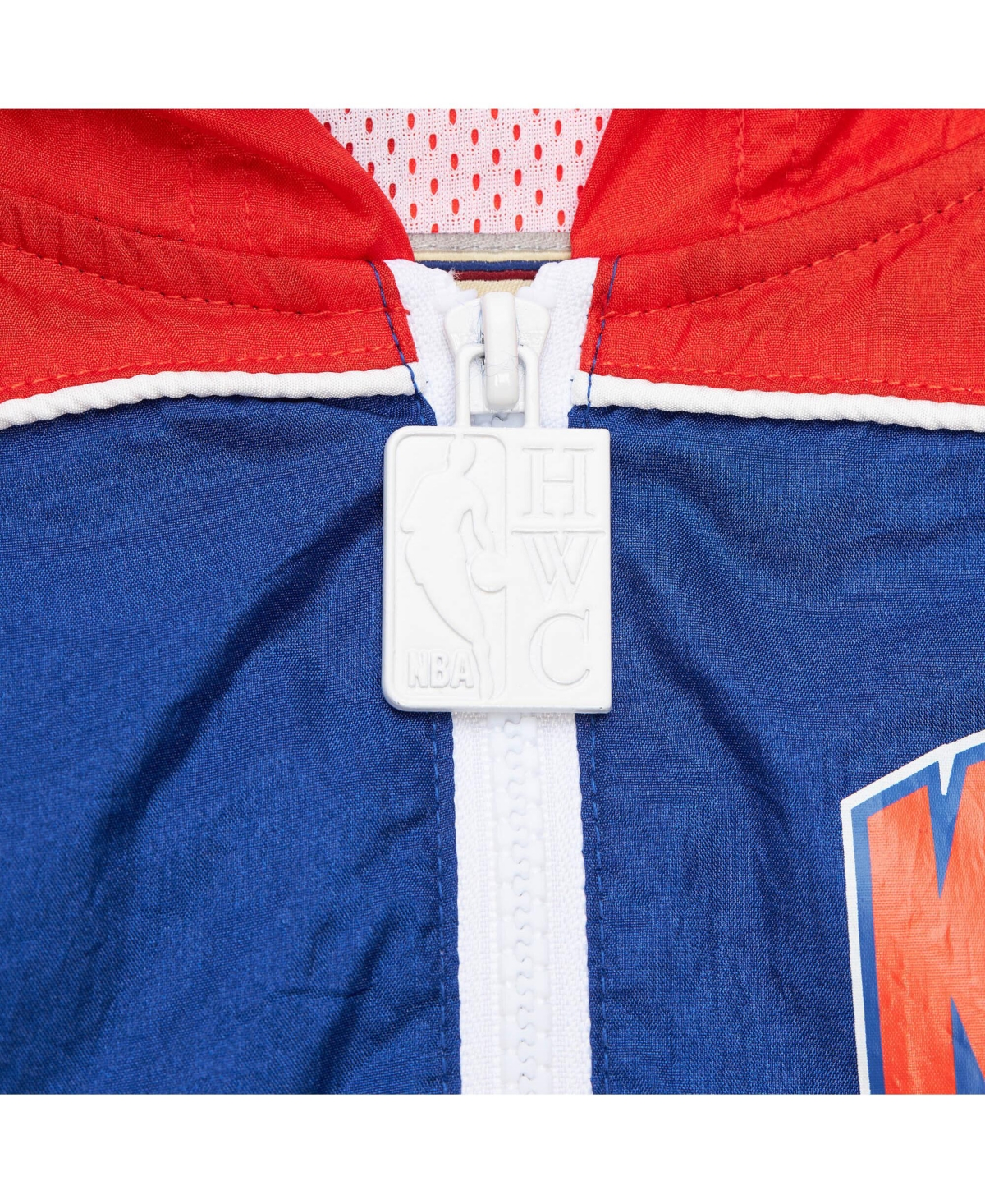 Mitchell & Ness Men's Blue New York Knicks Hardwood Classics Big Shot Premium Full-zip Windbreaker Jacket In Blue