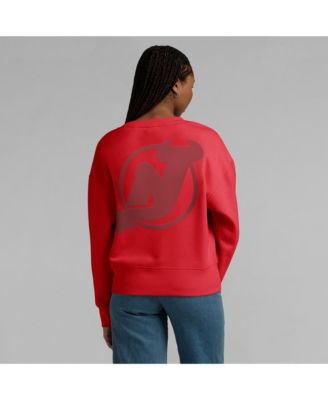 Women's Red New Jersey Devils Elements Flow Pullover Sweatshirt