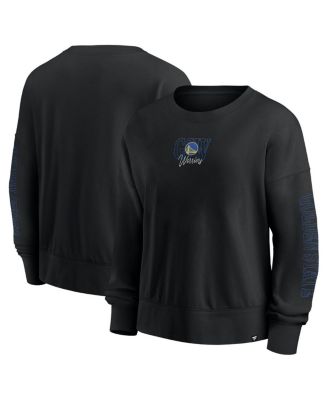 Fanatics - Black Golden State Warriors Oversized Game Day Pullover Sweatshirt