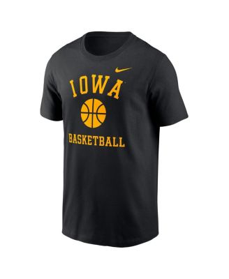 Men's Black Iowa Hawkeyes Basketball Icon T-Shirt