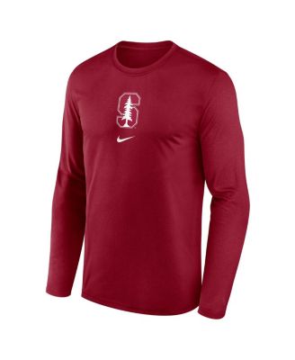 Men's Crimson Oklahoma Sooners On-Court Basketball Shootaround Performance Long Sleeve T-Shirt