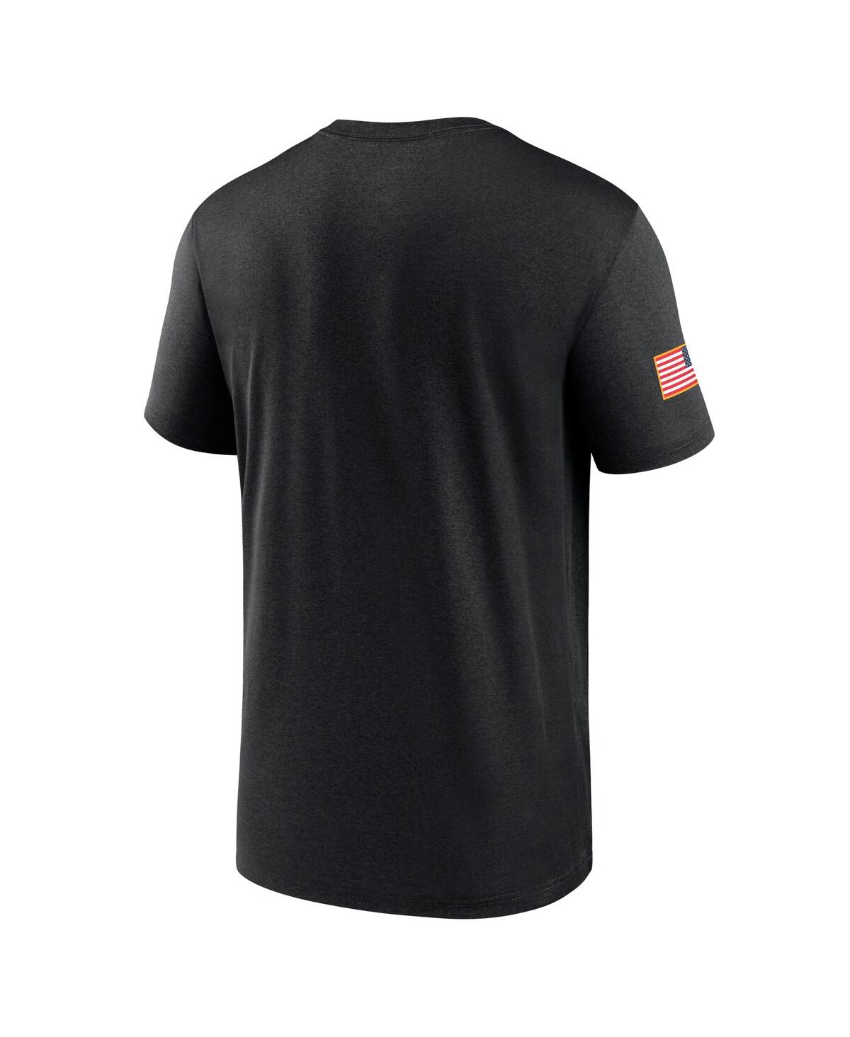 Jordan Men's Black Oklahoma Sooners 2024 Military Appreciation Legend Performance T-shirt In Black