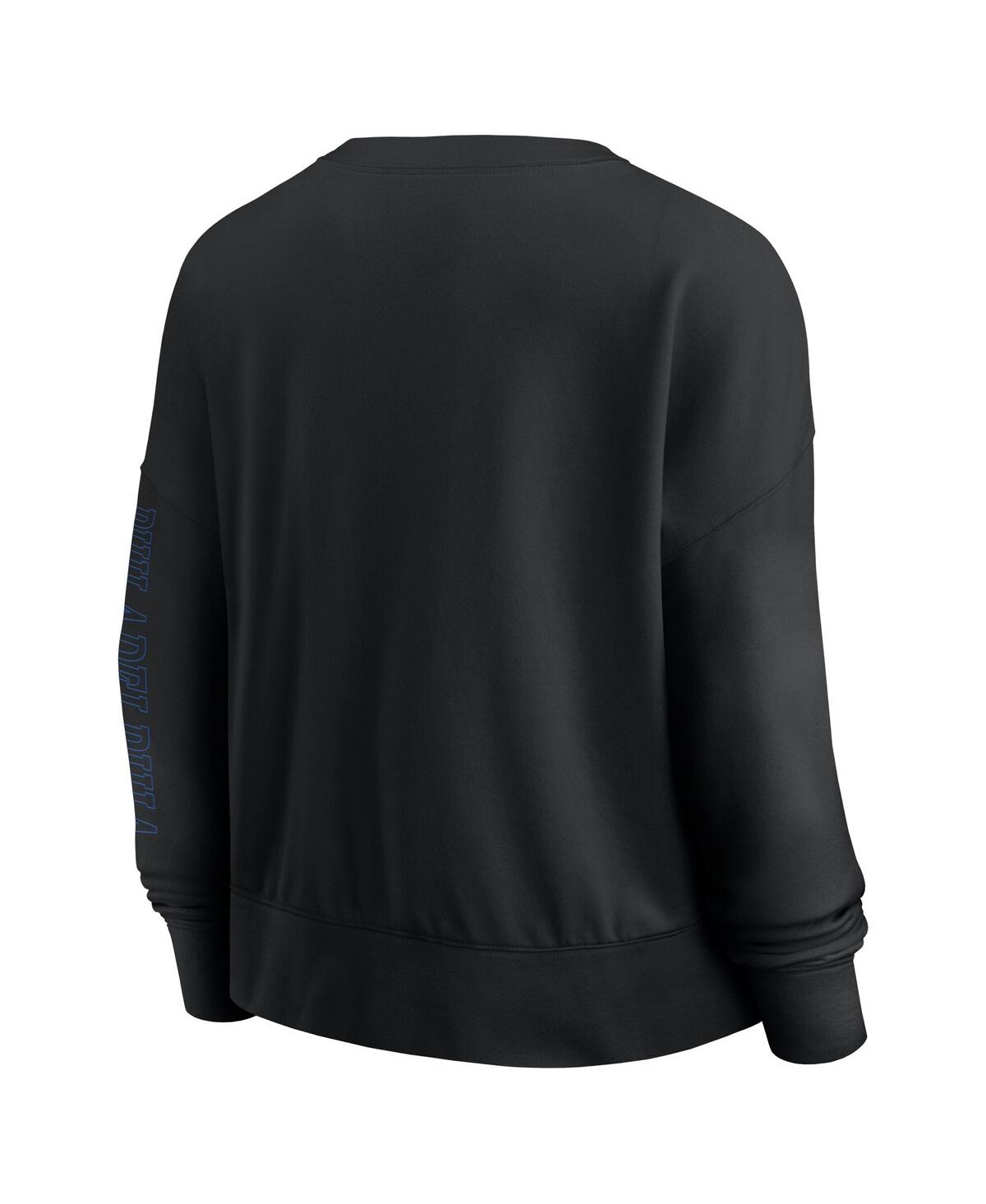 Fanatics Black Philadelphia 76ers Oversized Game Day Pullover Sweatshirt In Black
