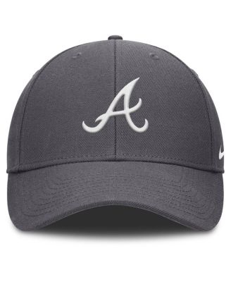 Men's Gray Atlanta Braves Club Performance Adjustable Hat