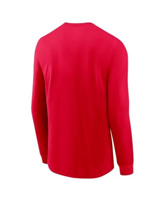 Men's Red Arizona Wildcats Basketball Icon Two-Hit Long Sleeve T-Shirt