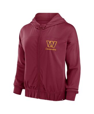 Women's Burgundy Washington Commanders Script Lock Full-Zip Hoodie