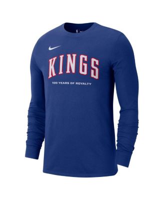 Men's Blue Sacramento Kings 2024/25 City Edition Essential Logo Long Sleeve T-Shirt