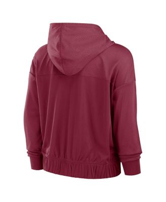 Women's Burgundy Washington Commanders Script Lock Full-Zip Hoodie