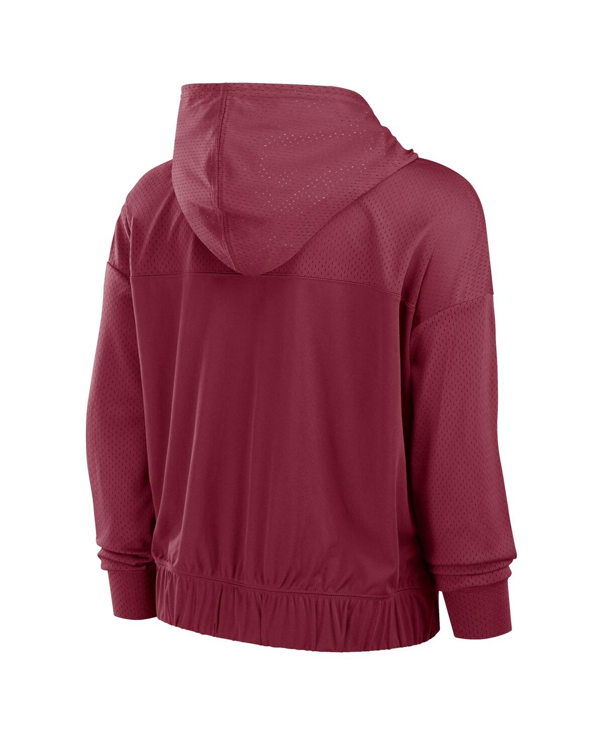 Fanatics Women's Burgundy Washington Commanders Script Lock Full-zip Hoodie In Burgundy