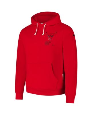 Men's Red Chicago Bulls Courtside Standard Issue Premium Performance Pullover Hoodie