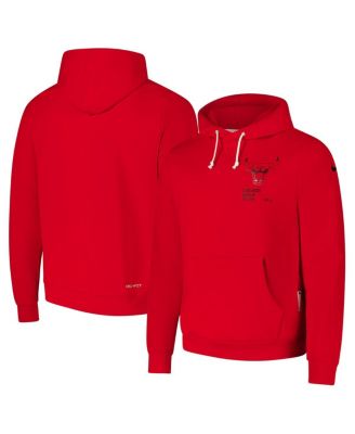 Nike - Men's Red Chicago Bulls Courtside Standard Issue Premium Performance Pullover Hoodie