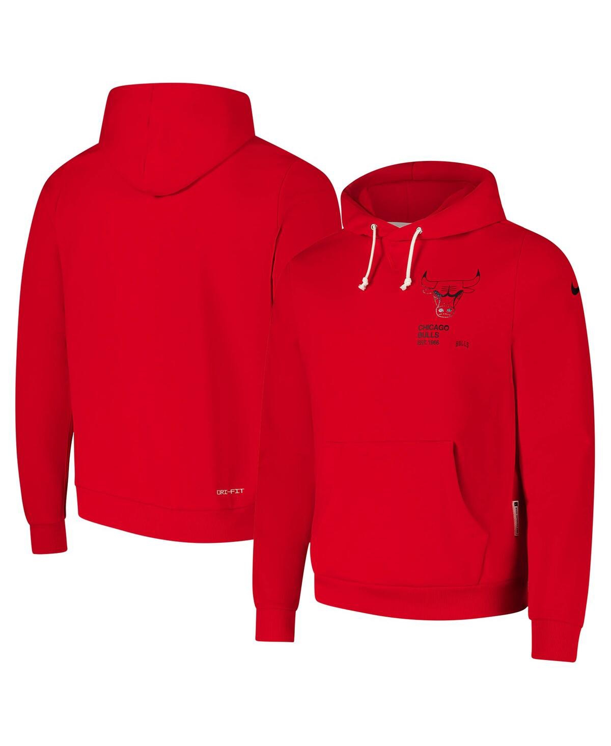 Nike Men's Red Chicago Bulls Courtside Standard Issue Premium Performance Pullover Hoodie In Red