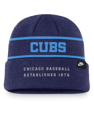 Men's Royal Chicago Cubs Cooperstown Collection Rewind Terra Cuffed Knit Hat