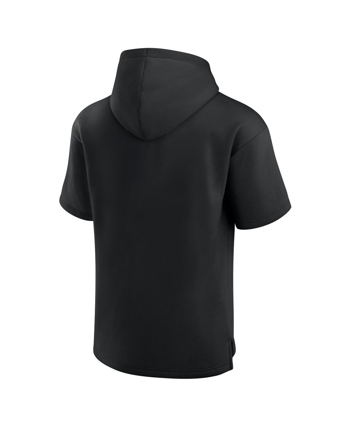 FANATICS MEN'S BLACK KENTUCKY WILDCATS READY SHORT SLEEVE PULLOVER HOODIE 