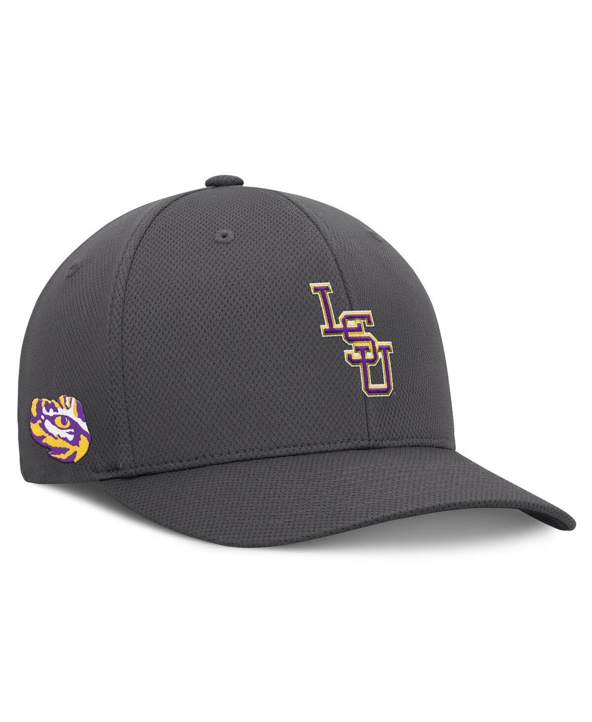 Top Of The World Men's Charcoal Lsu Tigers Reflex Logo Flex Hat In Charcoal