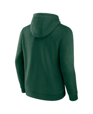 Men's Green Miami Hurricanes Arched Logo Pullover Hoodie