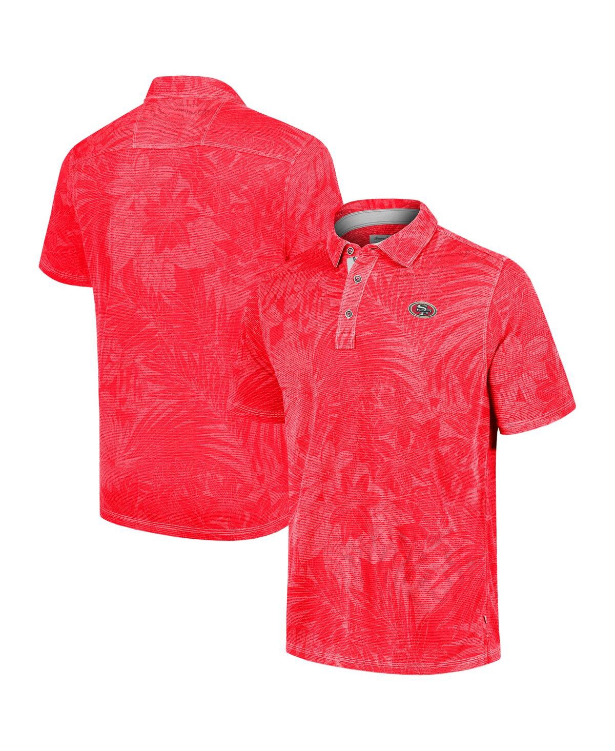 Men's Scarlet San Francisco 49ers Big Tall Santiago Paradise Polo - Scarlet