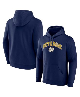 Fanatics - Men's Navy Notre Dame Fighting Irish Arched Logo Pullover Hoodie