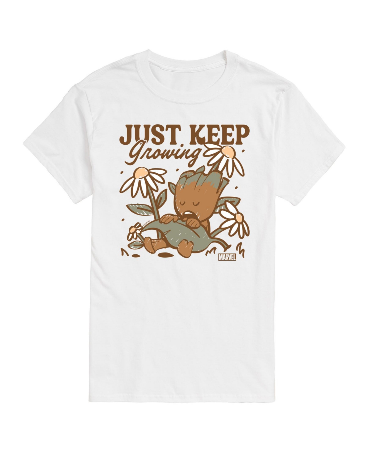 Airwaves Men's Guardians Of The Galaxy Short Sleeve T-shirt In White