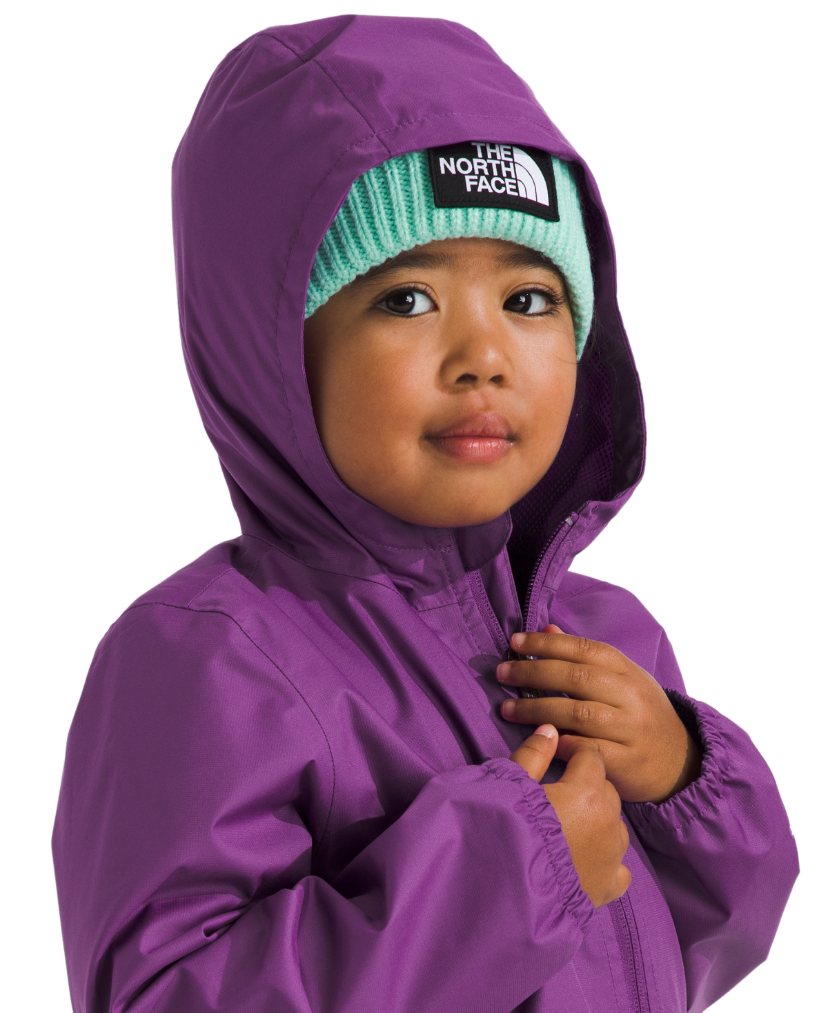 The North Face Toddler & Little Kids Zipline Rain Jacket In Grape