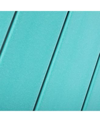 Kids 3-Piece Outdoor HDPE Adirondack Chairs With Square Side Table Set