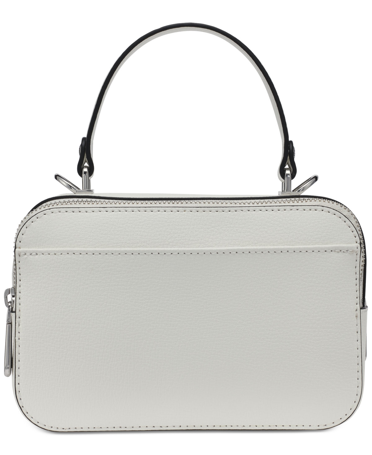 Karl Lagerfeld Simone Small Coated Leather Rainbow Lunchbox Crossbody In Winter White Multi