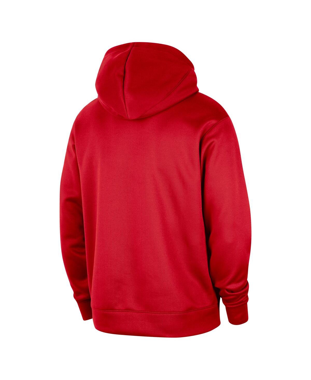 Nike Men's Red Chicago Bulls 2024/25 Spotlight On-court Practice Performance Pullover Hoodie In Red