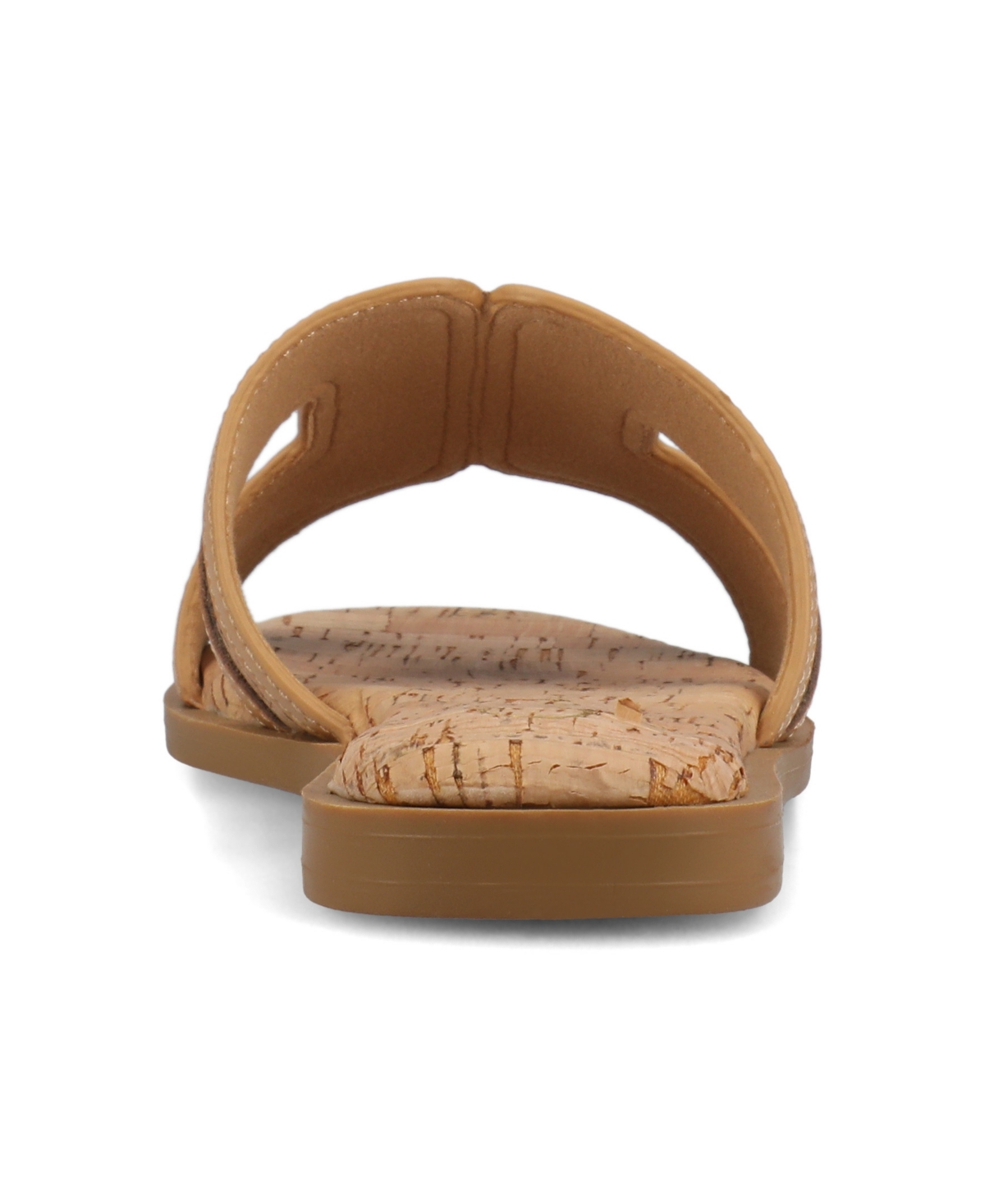 Shop Journee Collection Women's Primah Slide Flat Sandals In Cork
