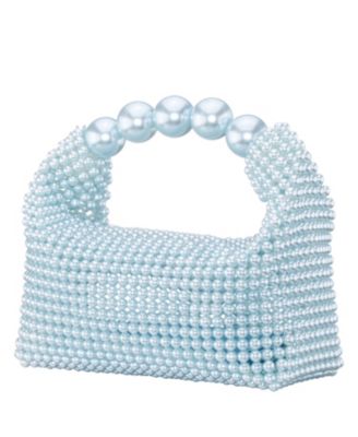 Large Beaded Handle Hobo Bag