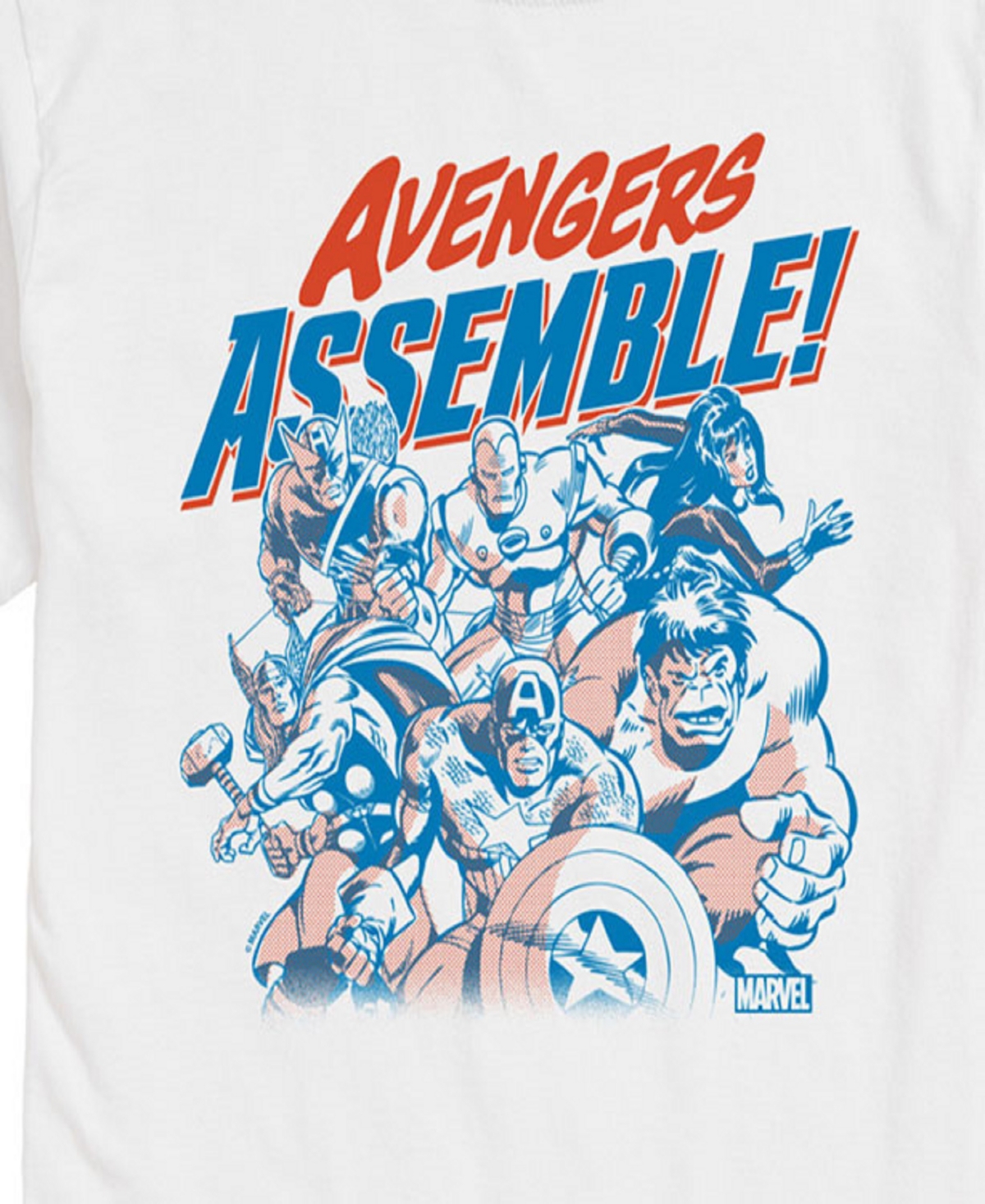 Airwaves Men's The Avengers Short Sleeve T-shirt In White
