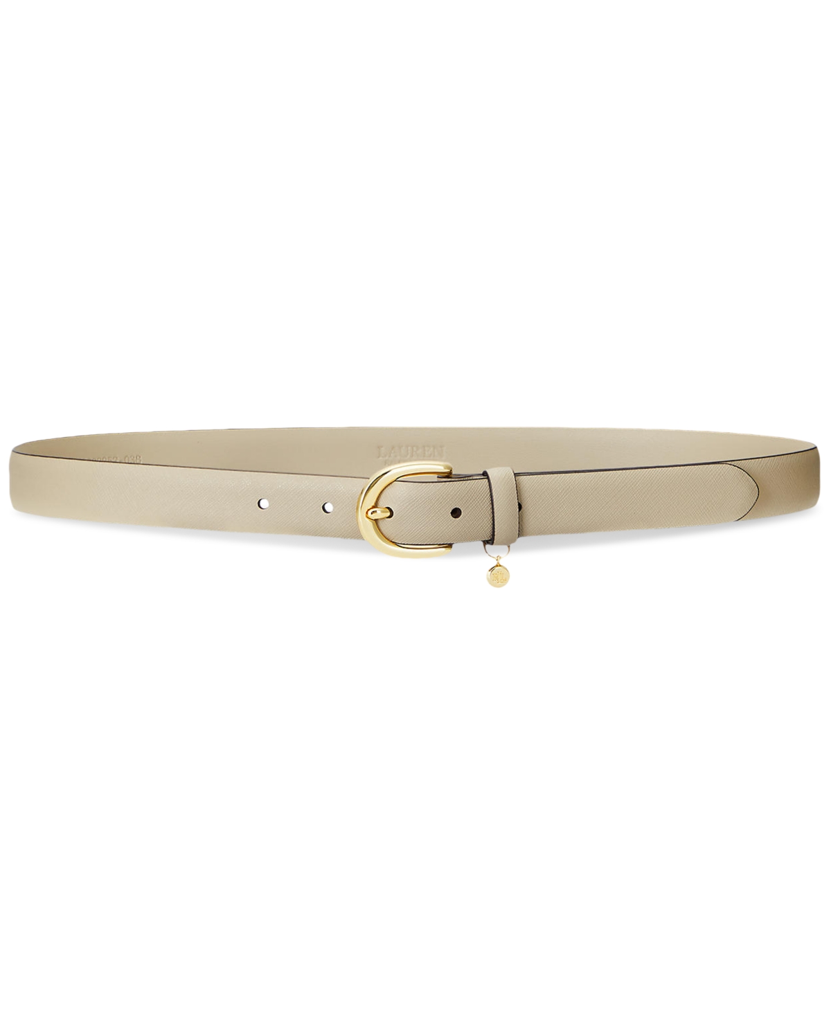 RALPH LAUREN WOMEN'S CHARM CROSSHATCH LEATHER BELT 